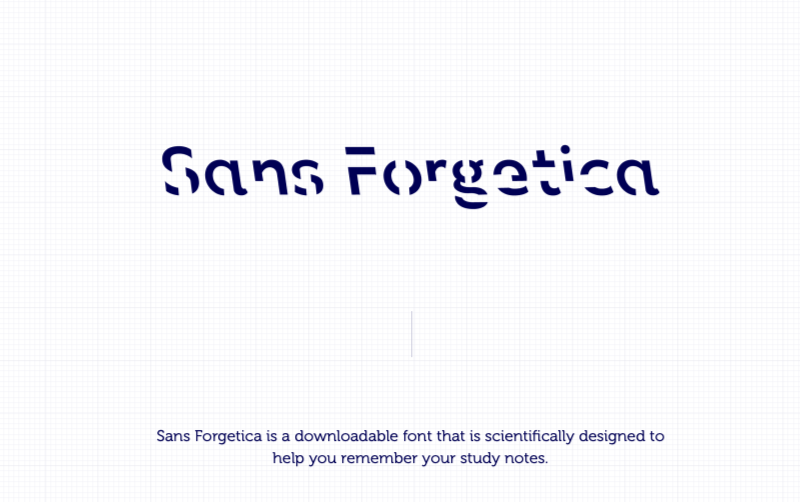Sans Forgetica